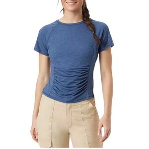 BASS OUTDOOR Women's Ruched Raglan Short Sleeve Tee